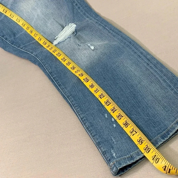 Torrid Denim Boyfriend Straight Vintage Stretch Distressed Jeans Size 16R Blue - Picture 14 of 16